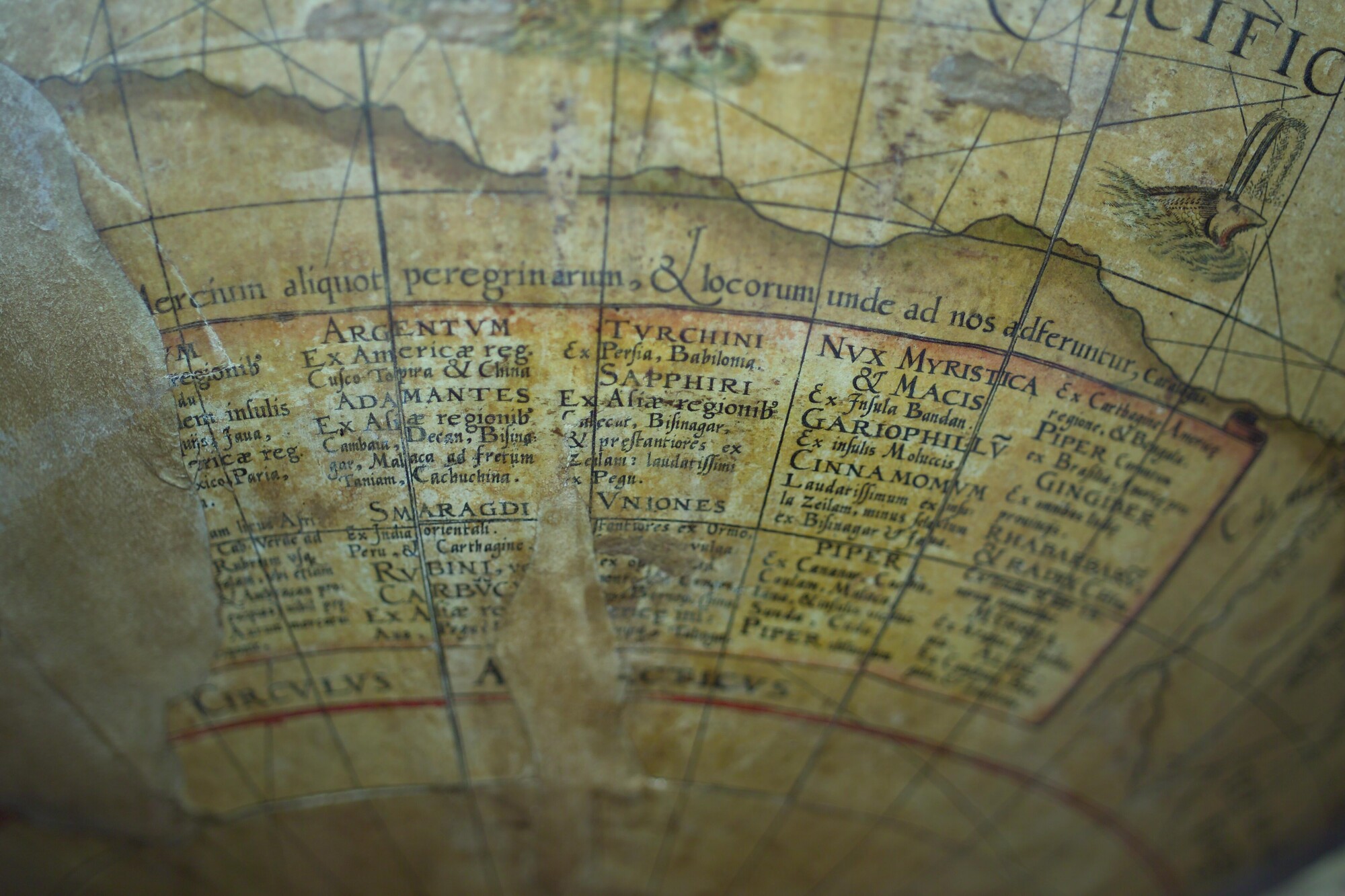 A.1140; Aardglobe van 52,5 cm doorsnede door Jacob Floris van Langren, 1589; globe