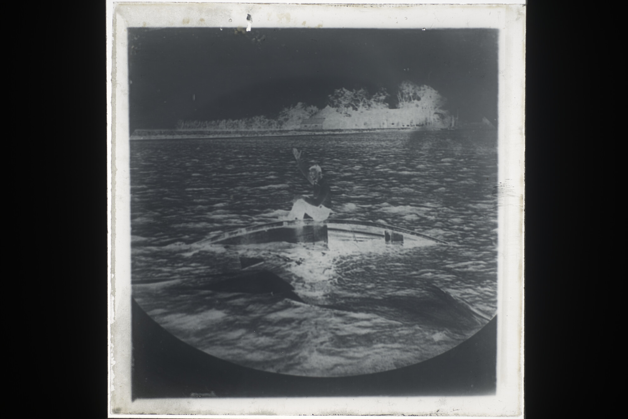 2014.0606; Vijftig lantaarnplaatjes met afbeeldingen van de Nederlandse watersport 1900-1935; lantaarnplaatje