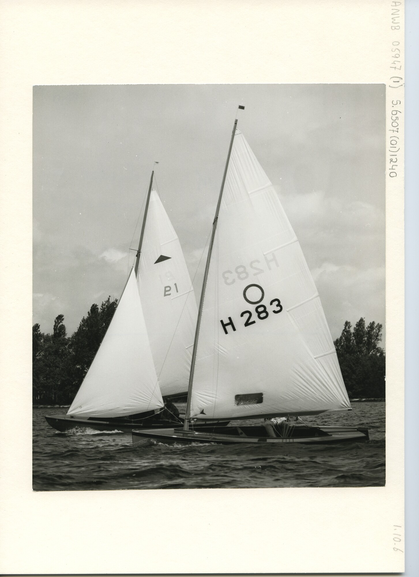 S.6507(01)1240; Foto Olympia-Jol en Pampus tijdens WK Polyester 1973; foto