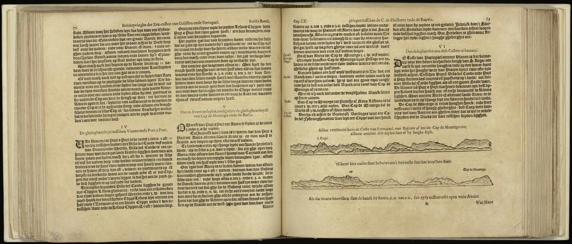 S.1496 [kaart 039]; Beschrijving en kustaanzicht van West-Portugal; kaart