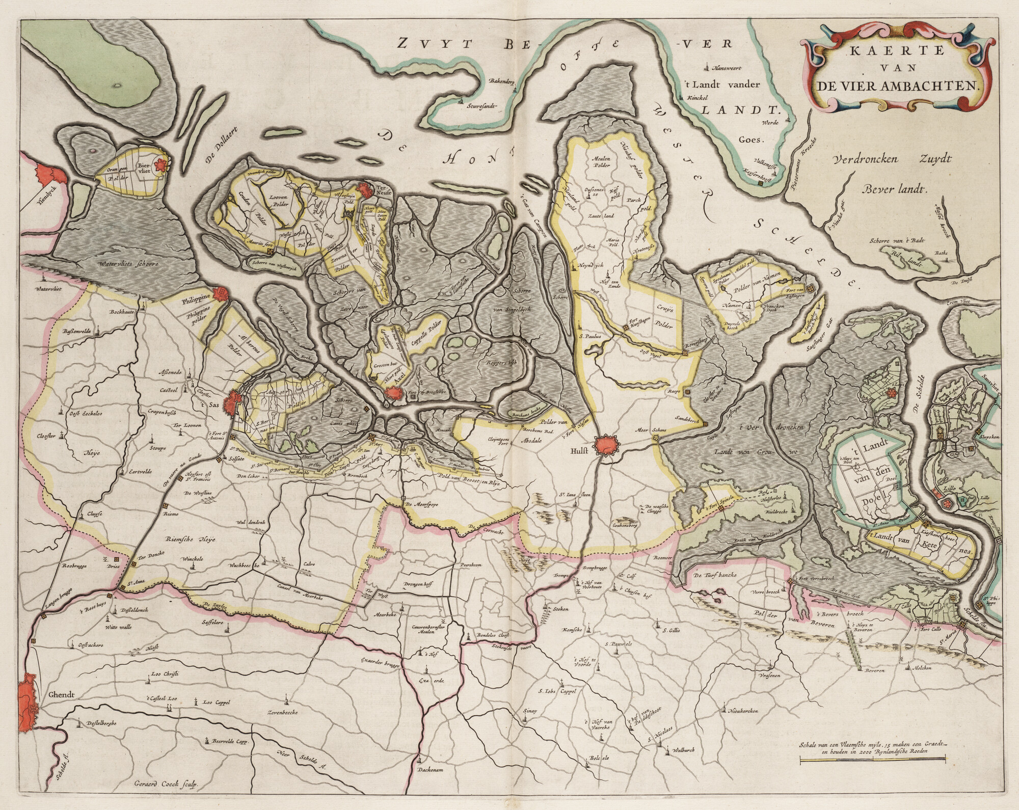 S.1034(03) [kaart 033]; Kaart van Vierambachten; landkaart