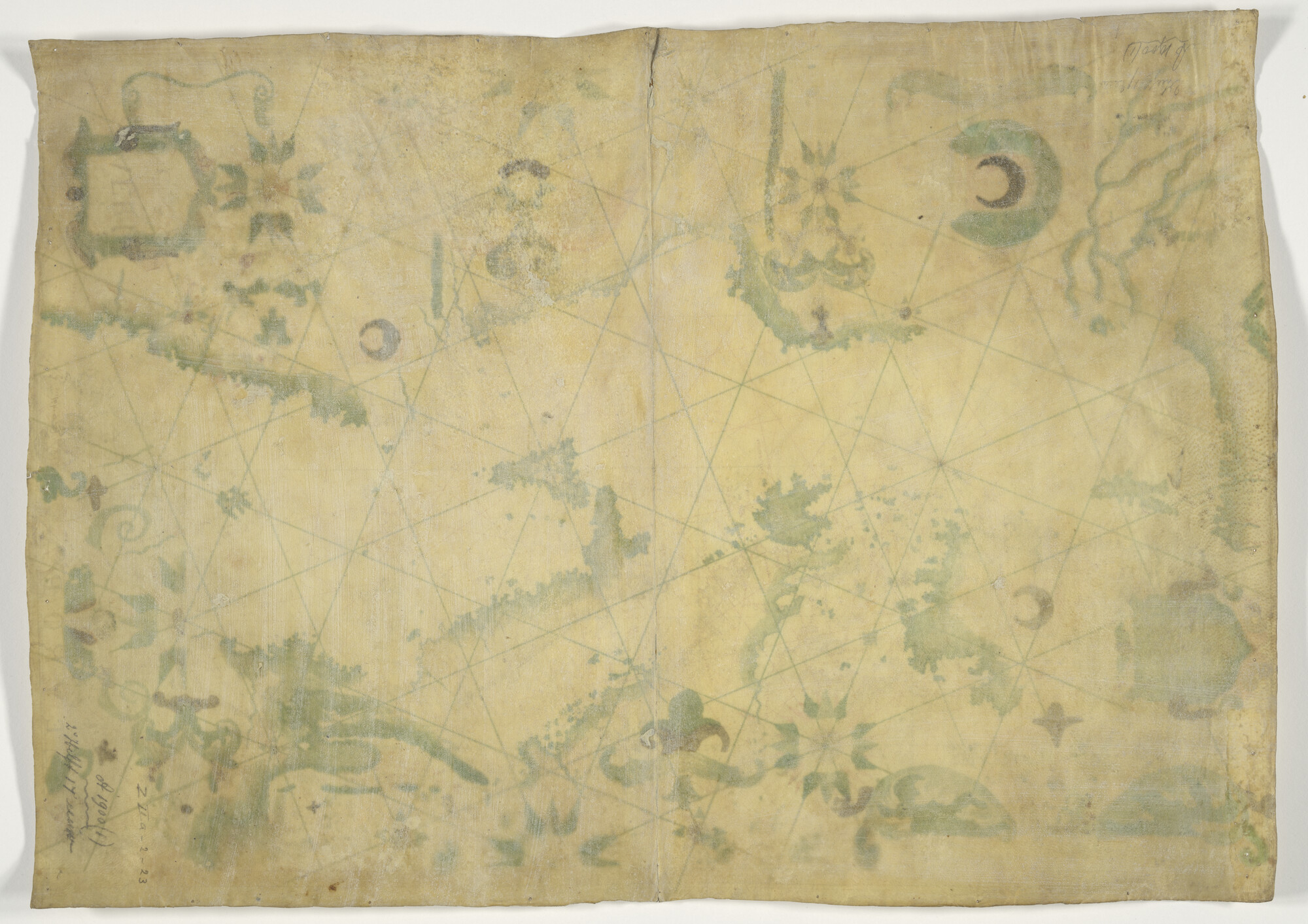 A.1900(01); Zeekaart van de Middellandse Zee; perkamentkaart