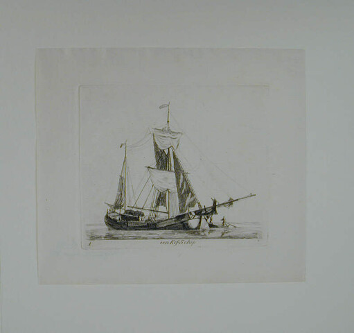 A.0149(0067); Prent uit de suite 'Verscheide soorten van Hollandse vaartuigen'; prent