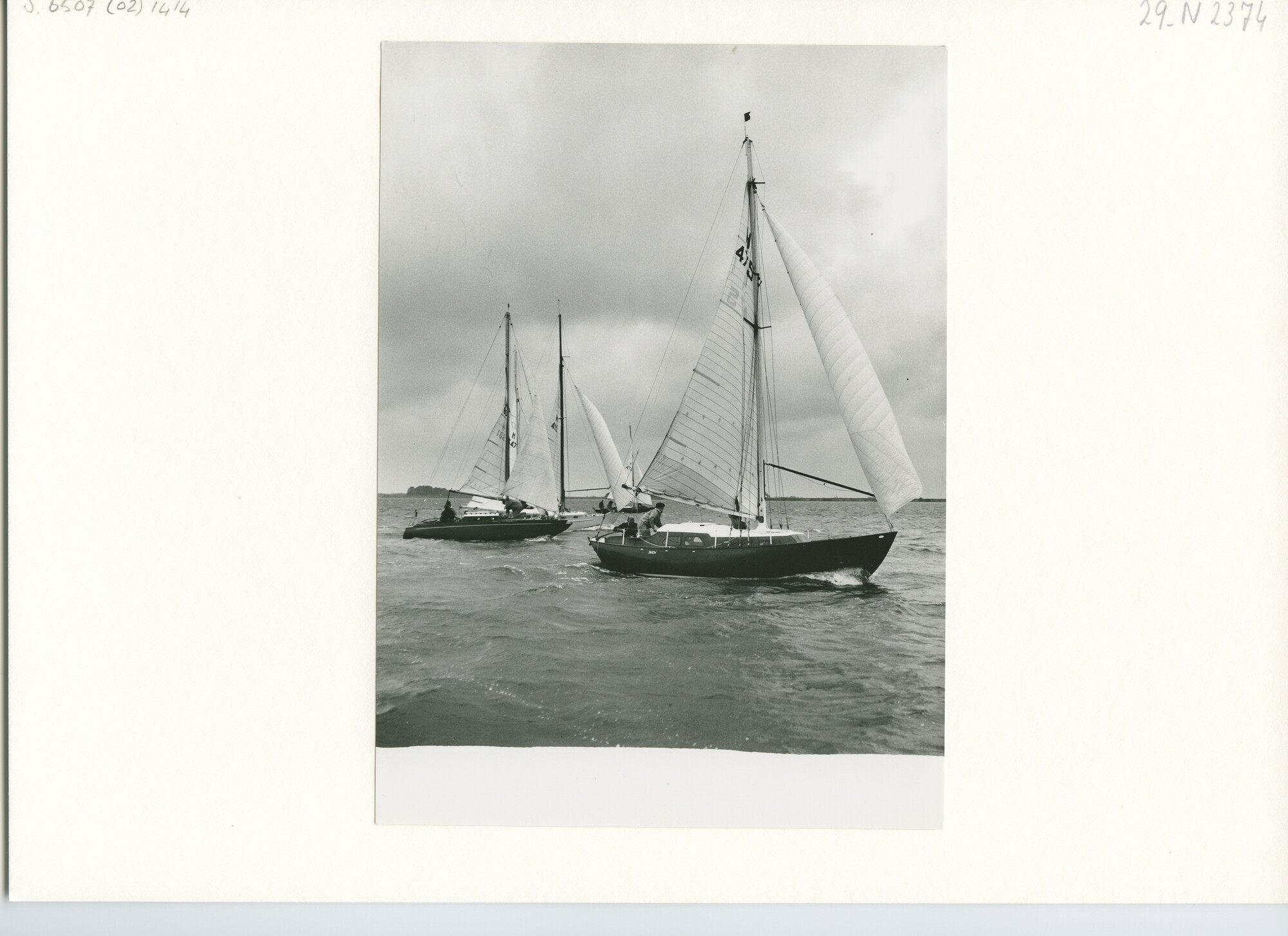 S.6507(02)1414.01; Zwart-wit foto van de Trintelrace 1960; foto