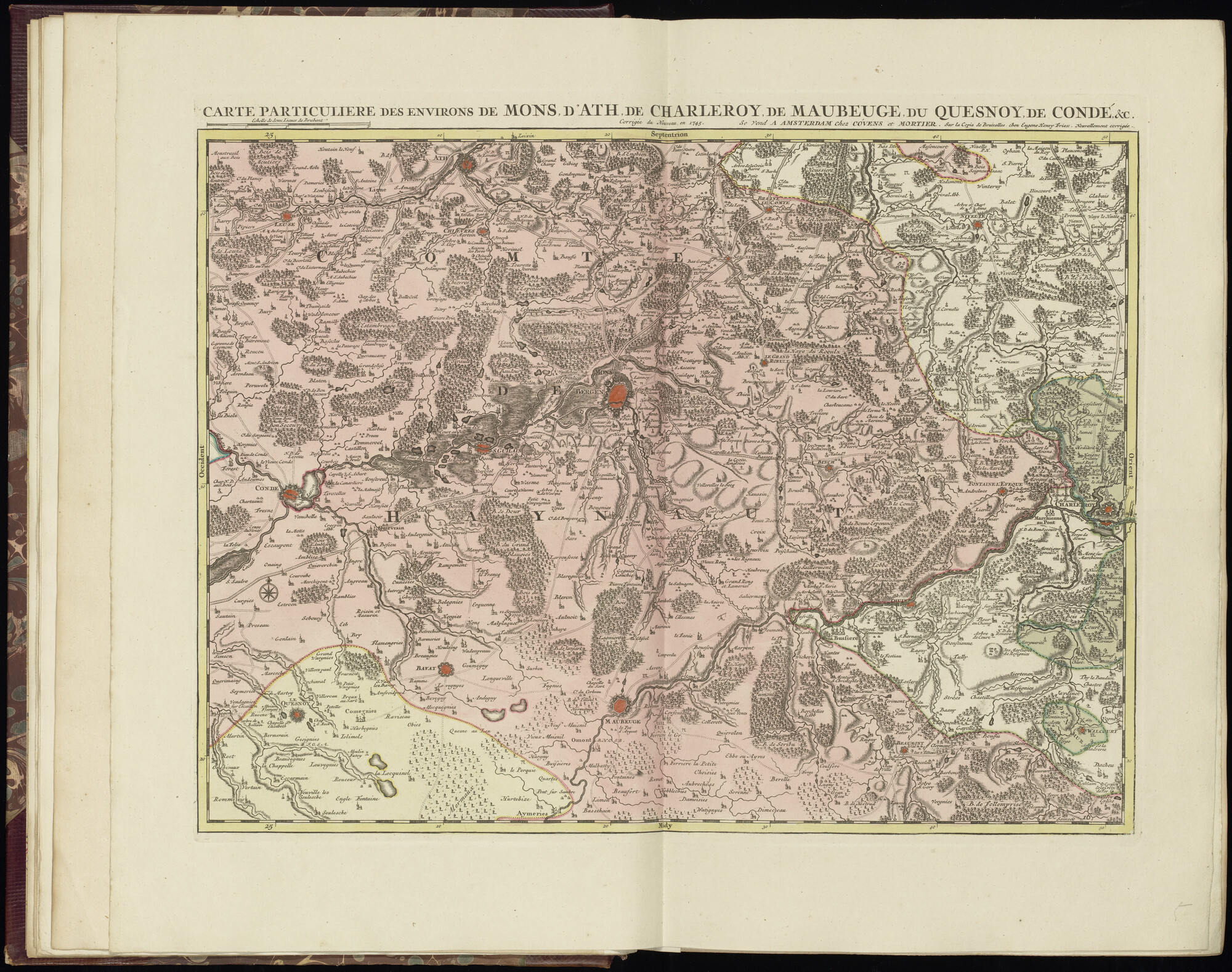 B.0032(029) [kaart 006]; Kaart van Zuid-België en Noord-Frankrijk; kaart