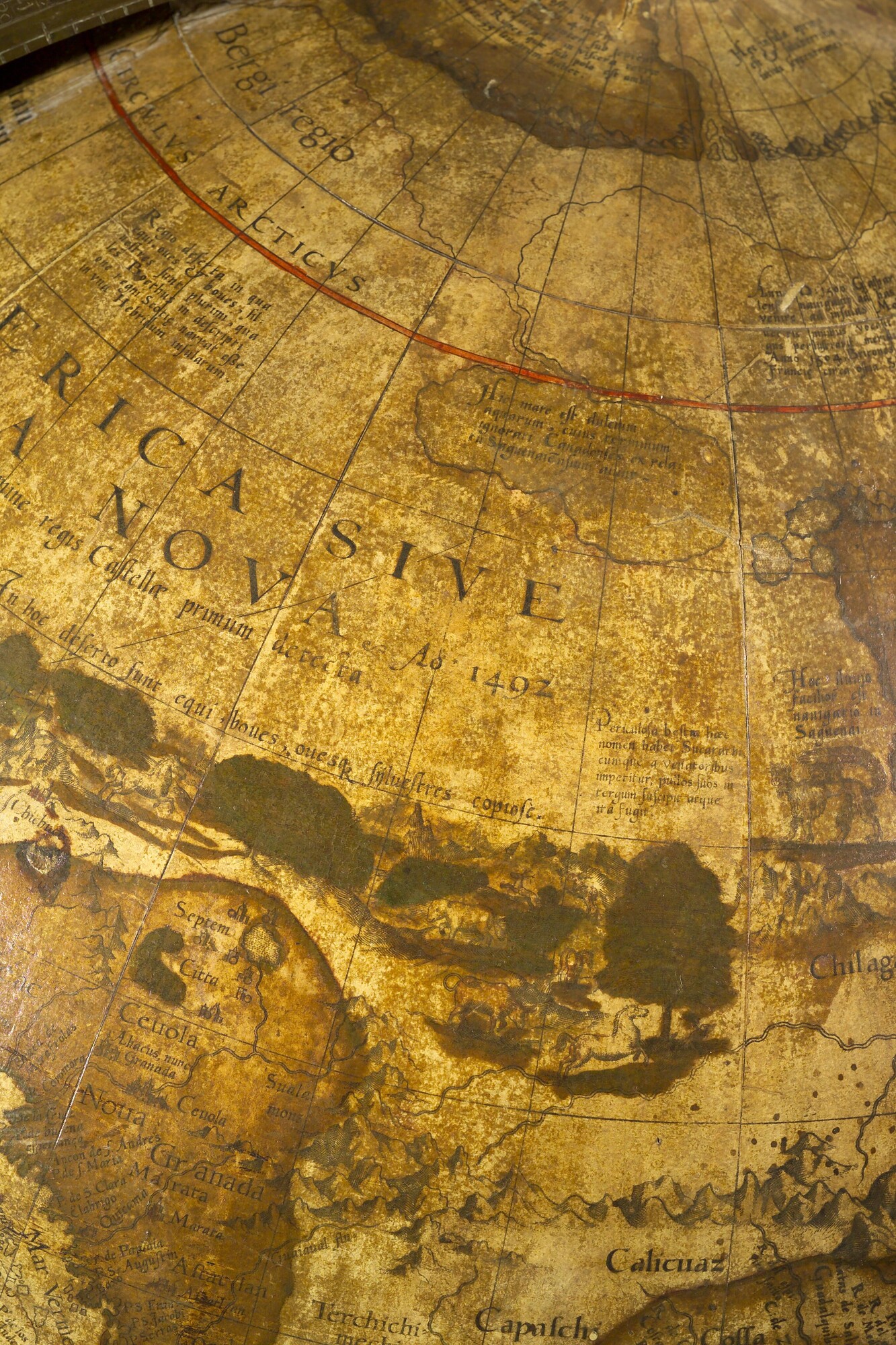 A.1140; Aardglobe van 52,5 cm doorsnede door Jacob Floris van Langren, 1589; globe