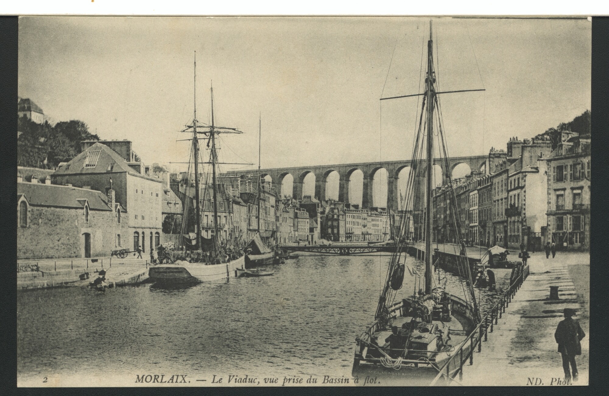 1993.8219; 'Le Viaduc, vue prise du Bassin à flot'; prentbriefkaart