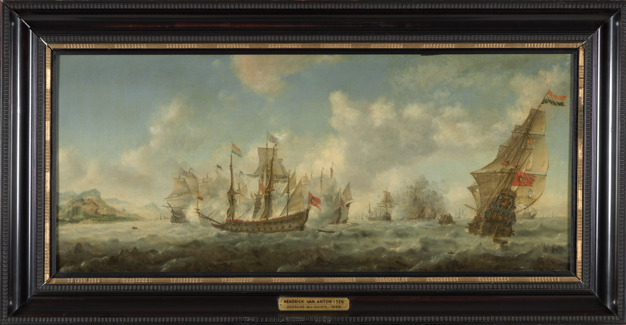A.0104(01); De Zeeslag bij Duins, 21 oktober 1639; schilderij