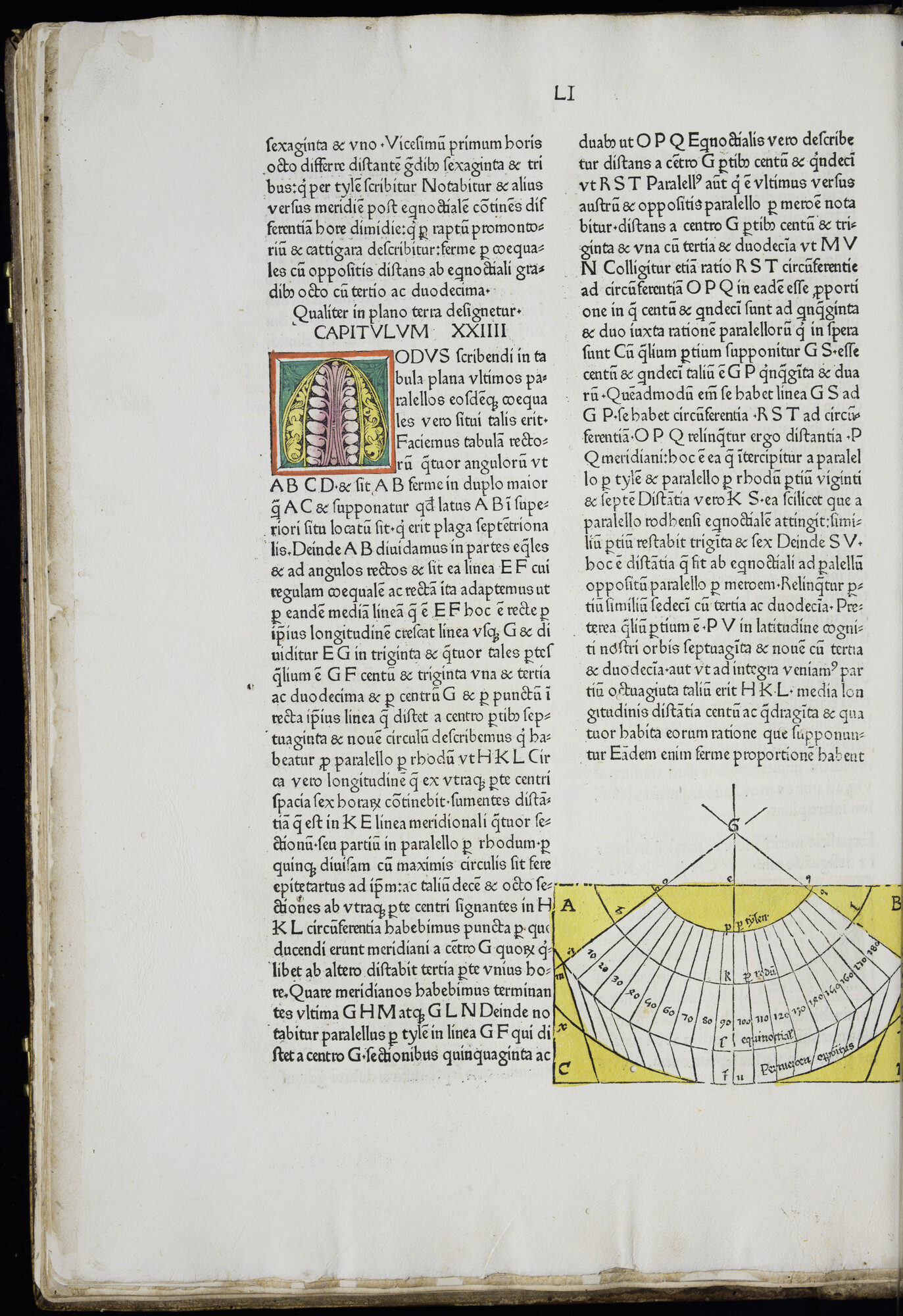 A.0145(033) [kaart 003]; Inleiding tot de atlas met een afbeelding van een gradenboog; kaart