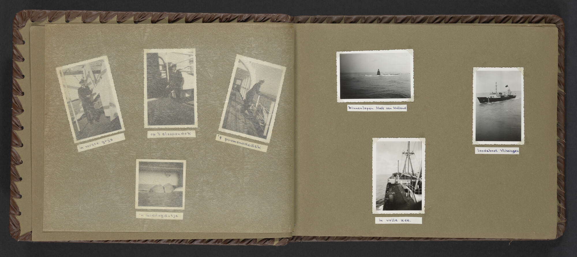 2024.0025; Fotoalbum van Hubrecht Timmerman over zijn koopvaardijtijd tussen 1950 en 1956; fotoalbum