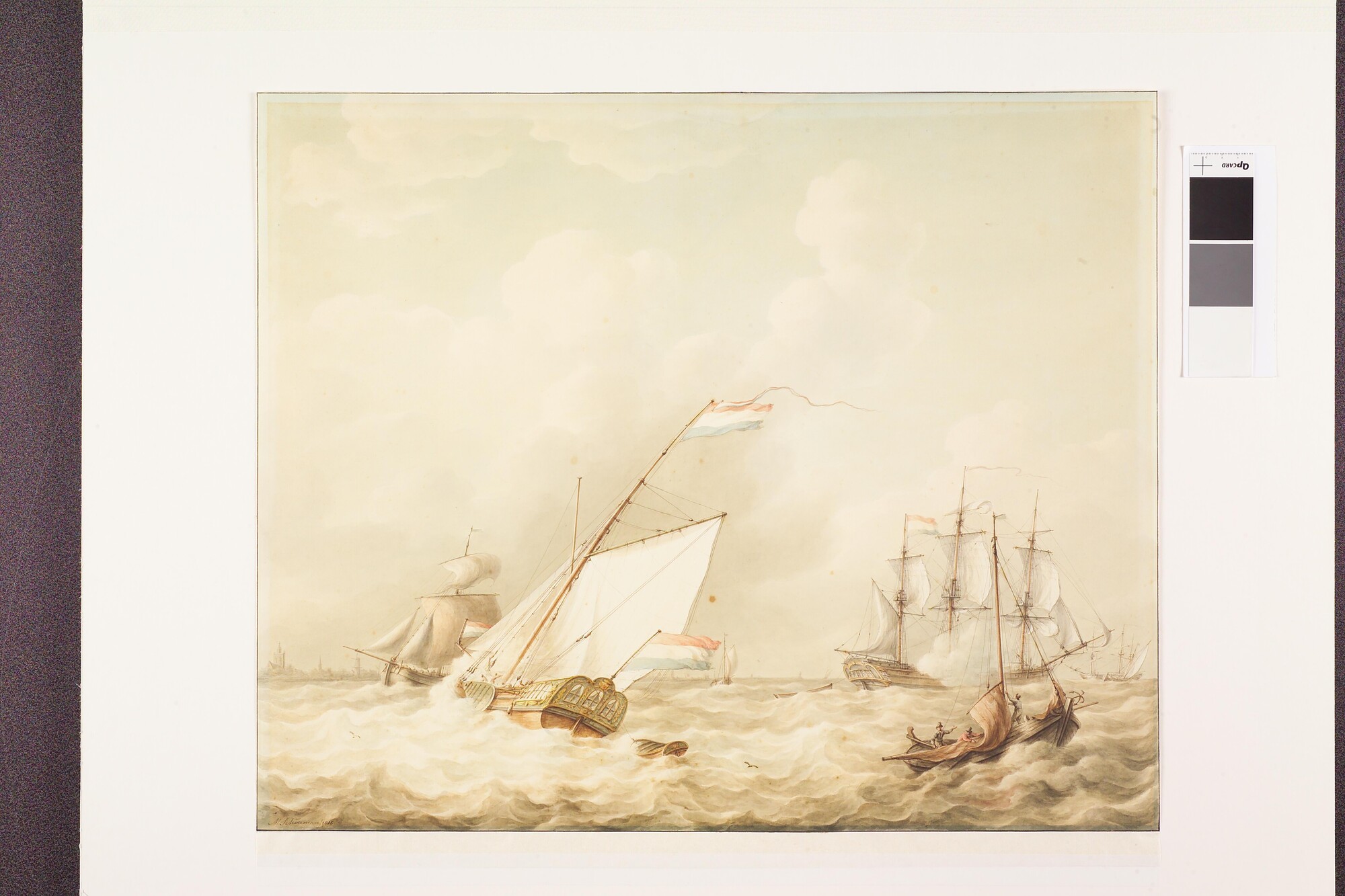 A.1561; De rede van Brielle; tekening