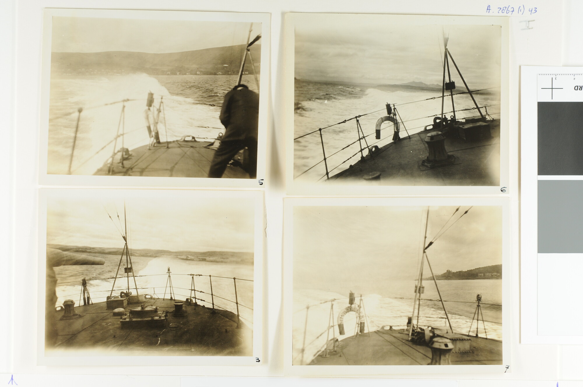 A.2867(01)043; Foto's van de proefvaart van de torpedobootjager Hr.Ms. 'Banckert'; fotoreportage