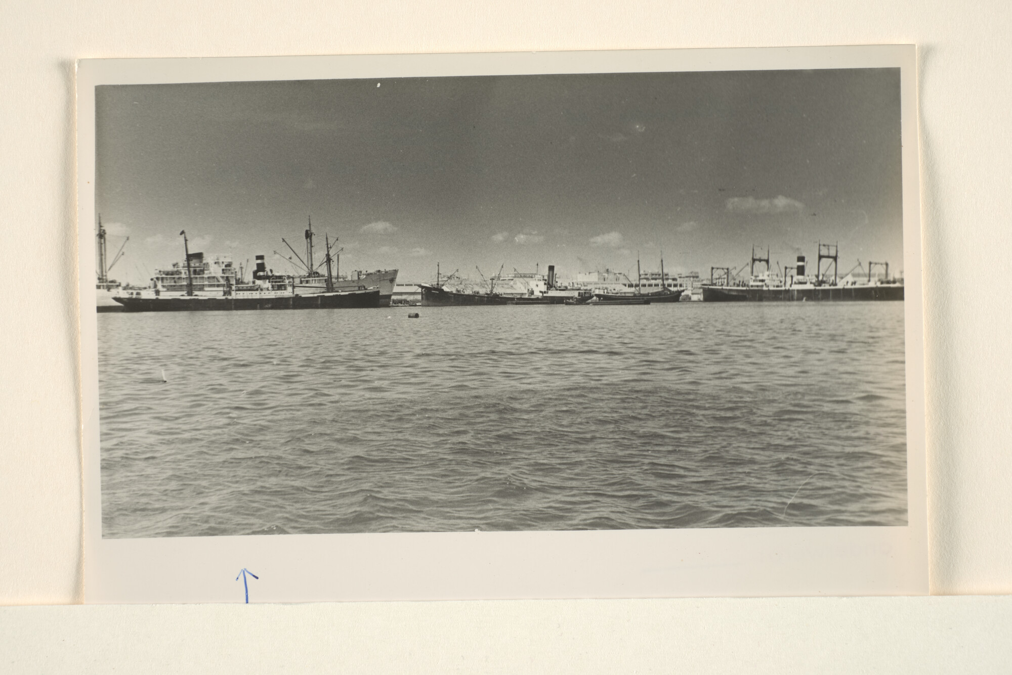 1995.6824; Het vrachtschip ss. Hercules en Jupiter van de KNSM in de haven van Tunis; foto