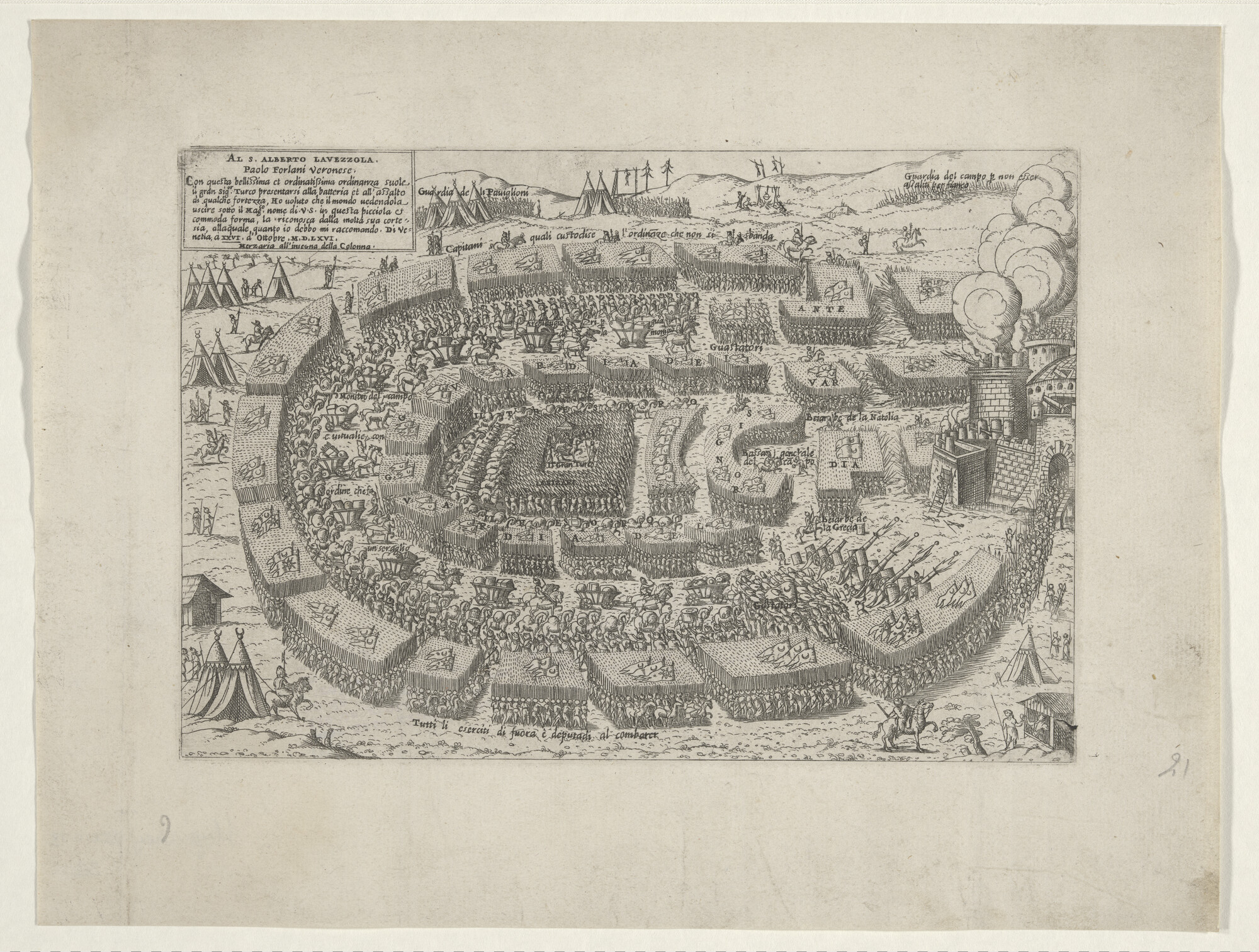 A.0145(027)408; Turkse slag- en stormorde, 1566; prent