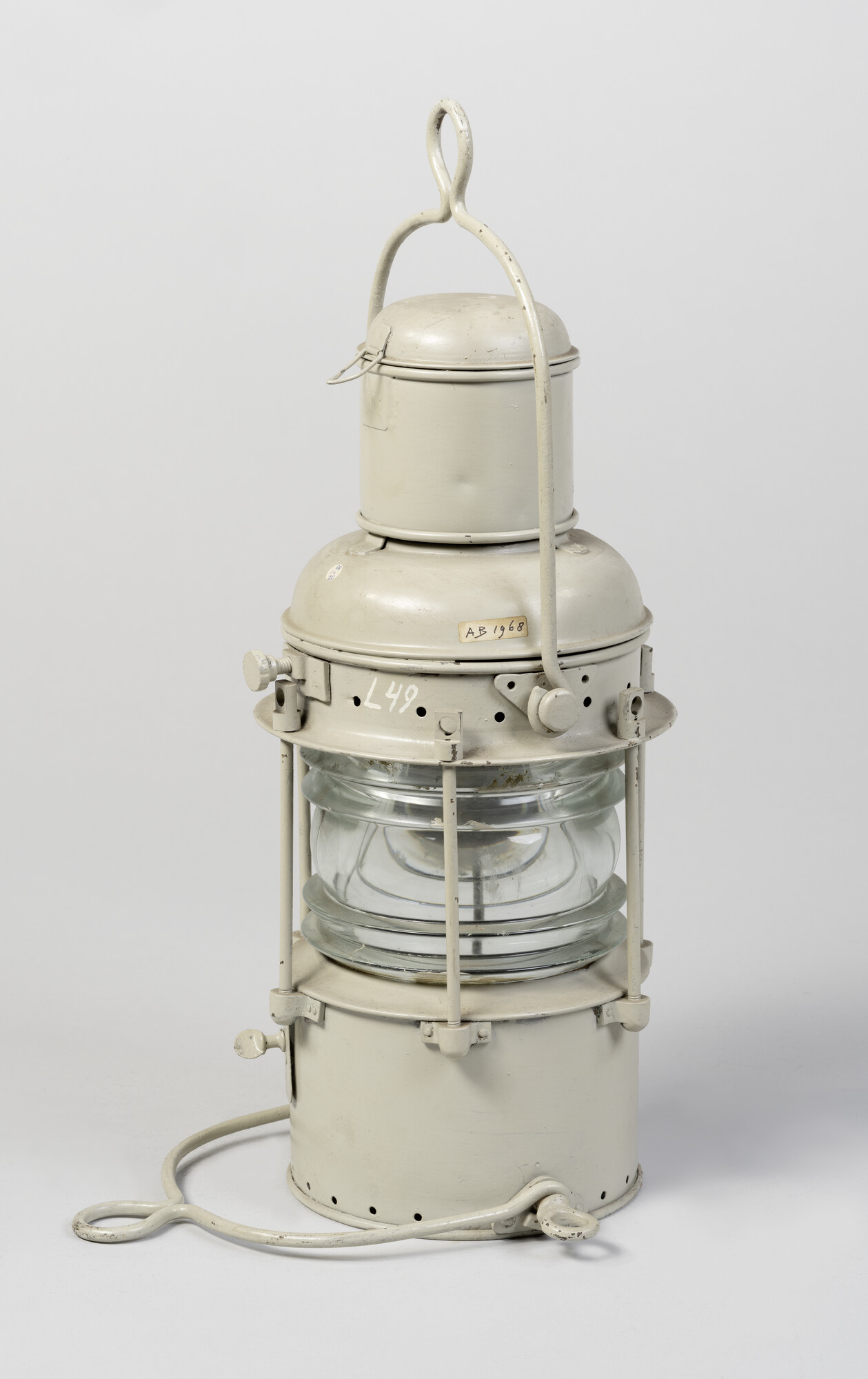 RB.0110(23); Ankerlantaarn met geslepen lens; lantaarn (verlichtingsmiddel)