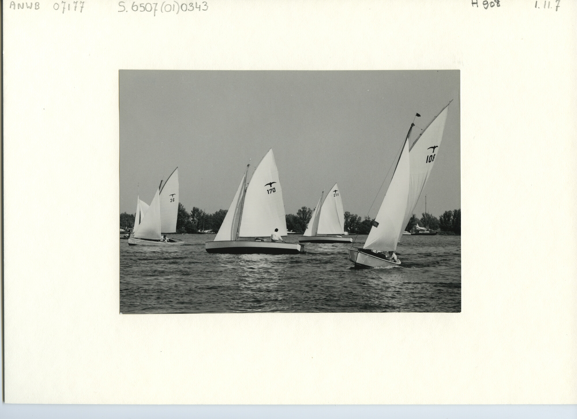 S.6507(01)0343.02; Foto van de Kaagweek 1955: de Valkenklasse; foto