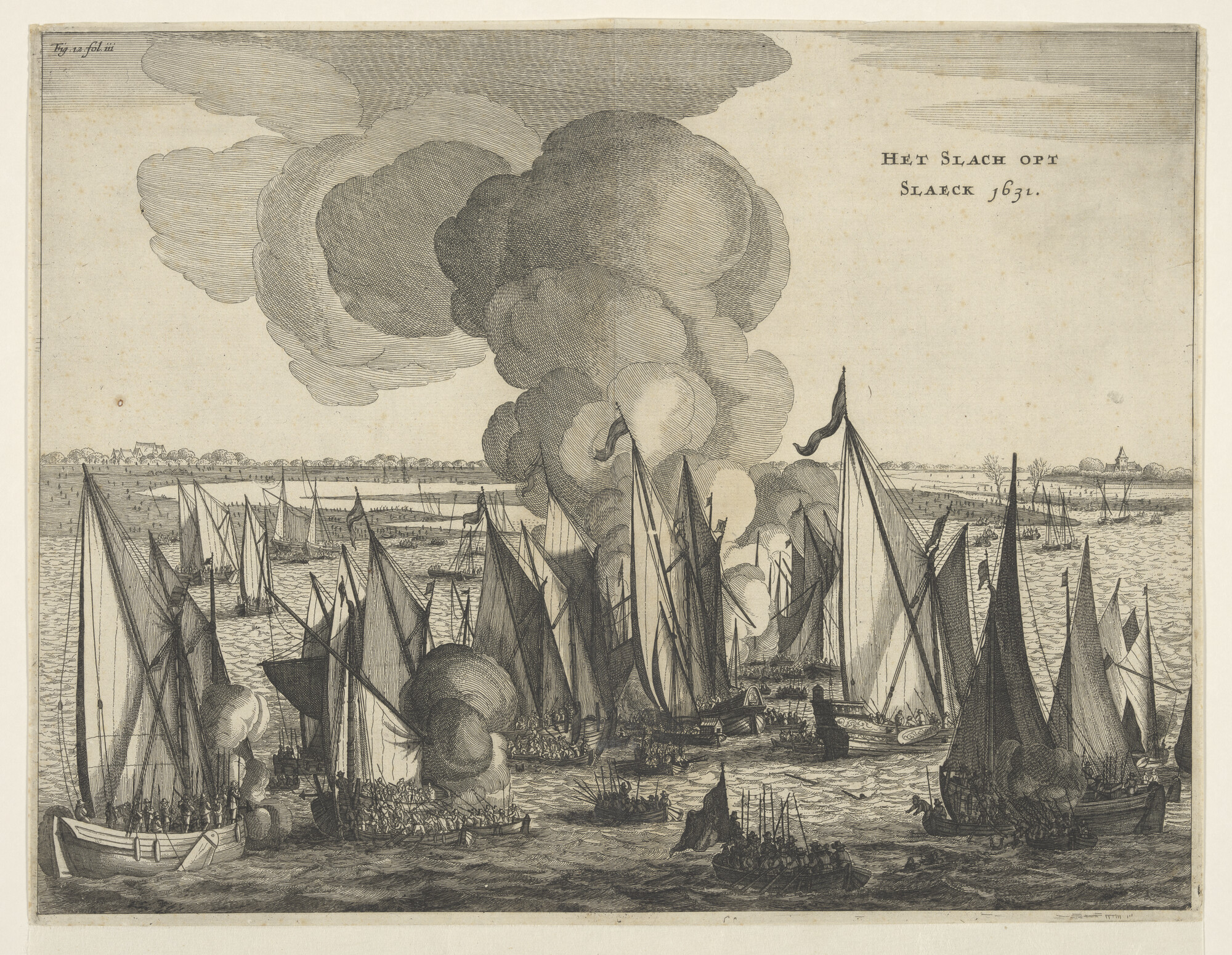 S.0391(01); De slag op 't Slaek, 1631; prent