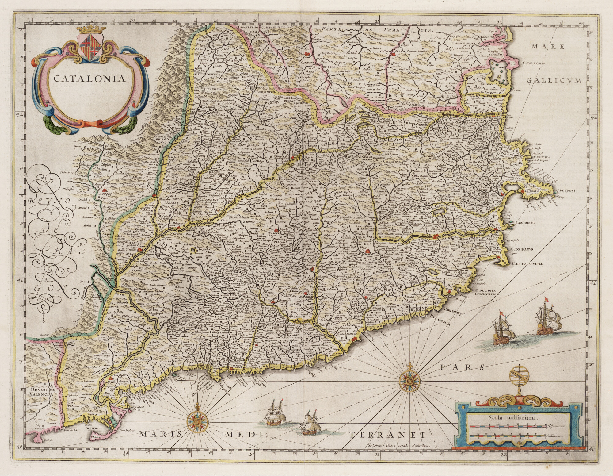 S.1034(08) [kaart 003]; Kaart van Catalonië; landkaart