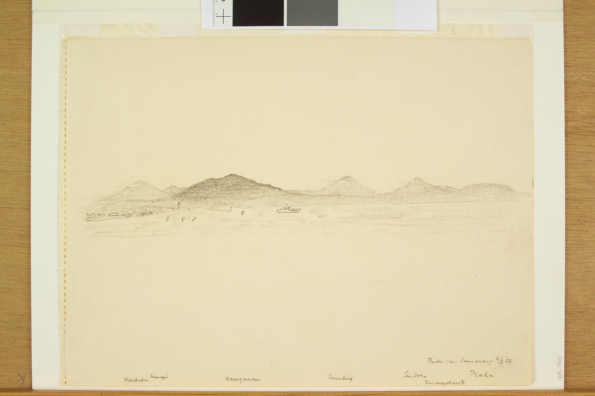 1996.3605; Rede van Semarang; tekening