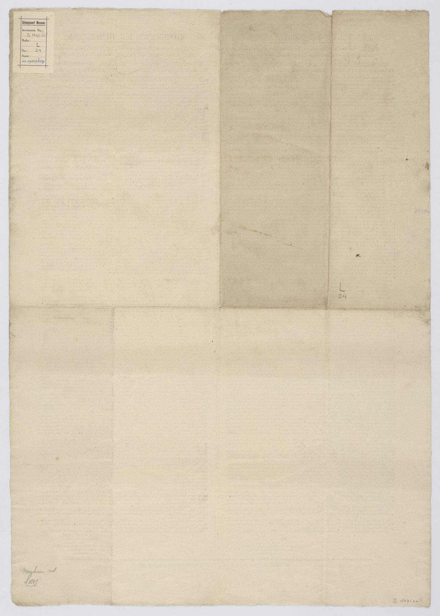 S.1847(22); Koninklijk besluit van 28 december 1837 over de doortocht van landverhuizende personen; verordening