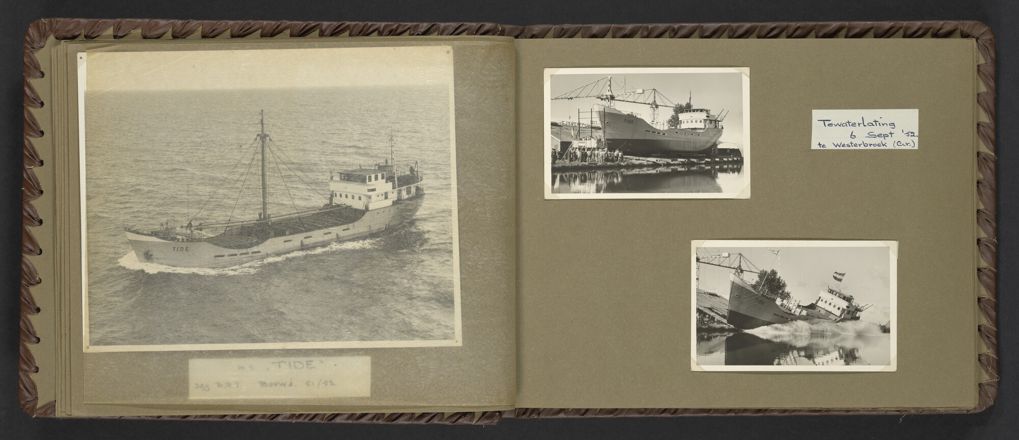 2024.0025; Fotoalbum van Hubrecht Timmerman over zijn koopvaardijtijd tussen 1950 en 1956; fotoalbum