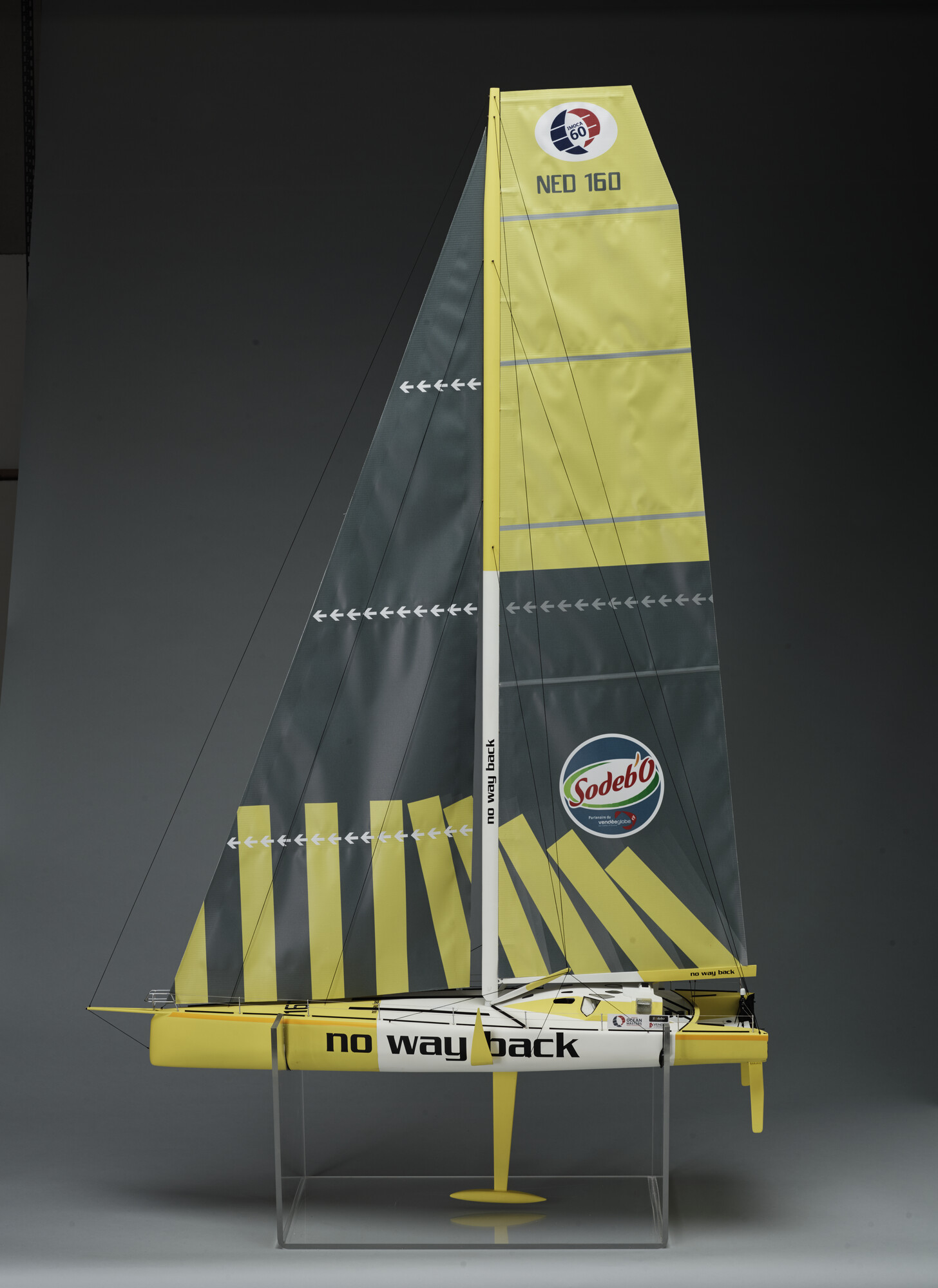 2018.0717; Model van het zeiljacht No Way Back; scheepsmodel