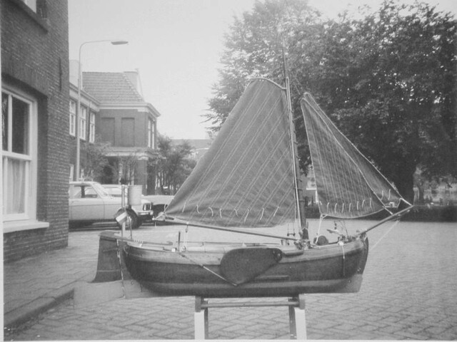 A.4940; Model van de tjalk De Drie Gebroeders; scheepsmodel
